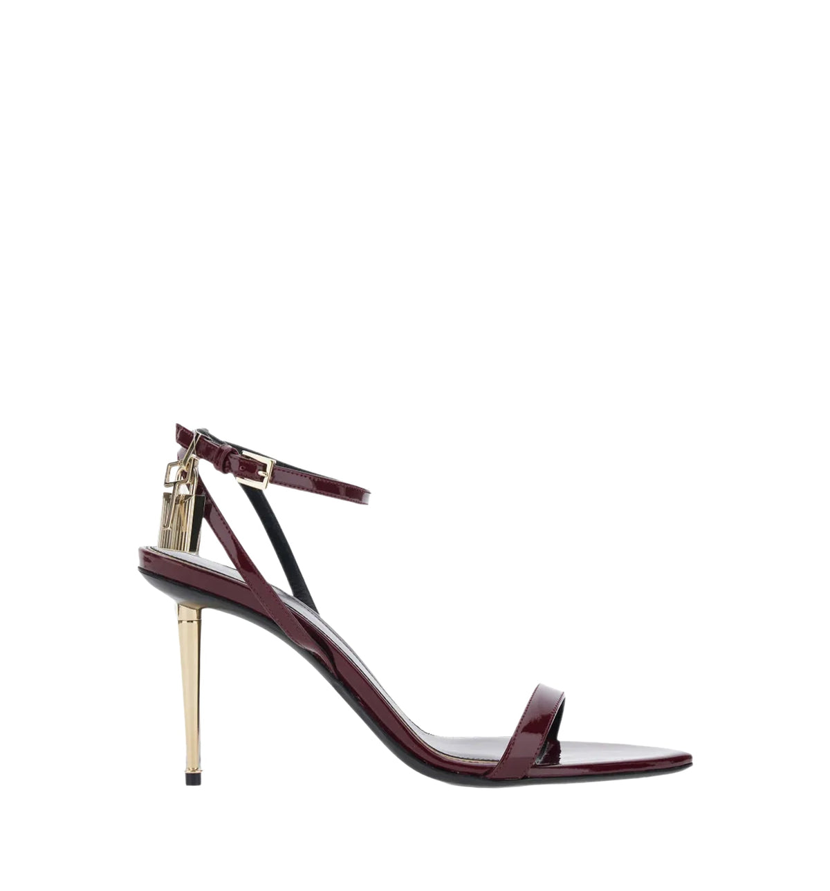 Padlock-detail Ankle-strap Sandals