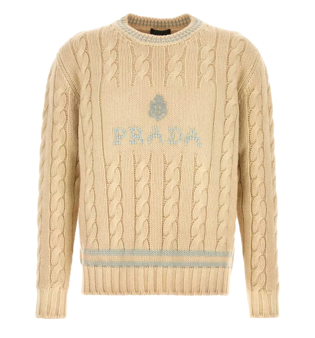 Logo Cable-Knit Sweater