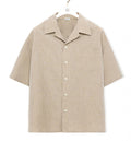 Short Sleeve Shirt in Wool and Cotton