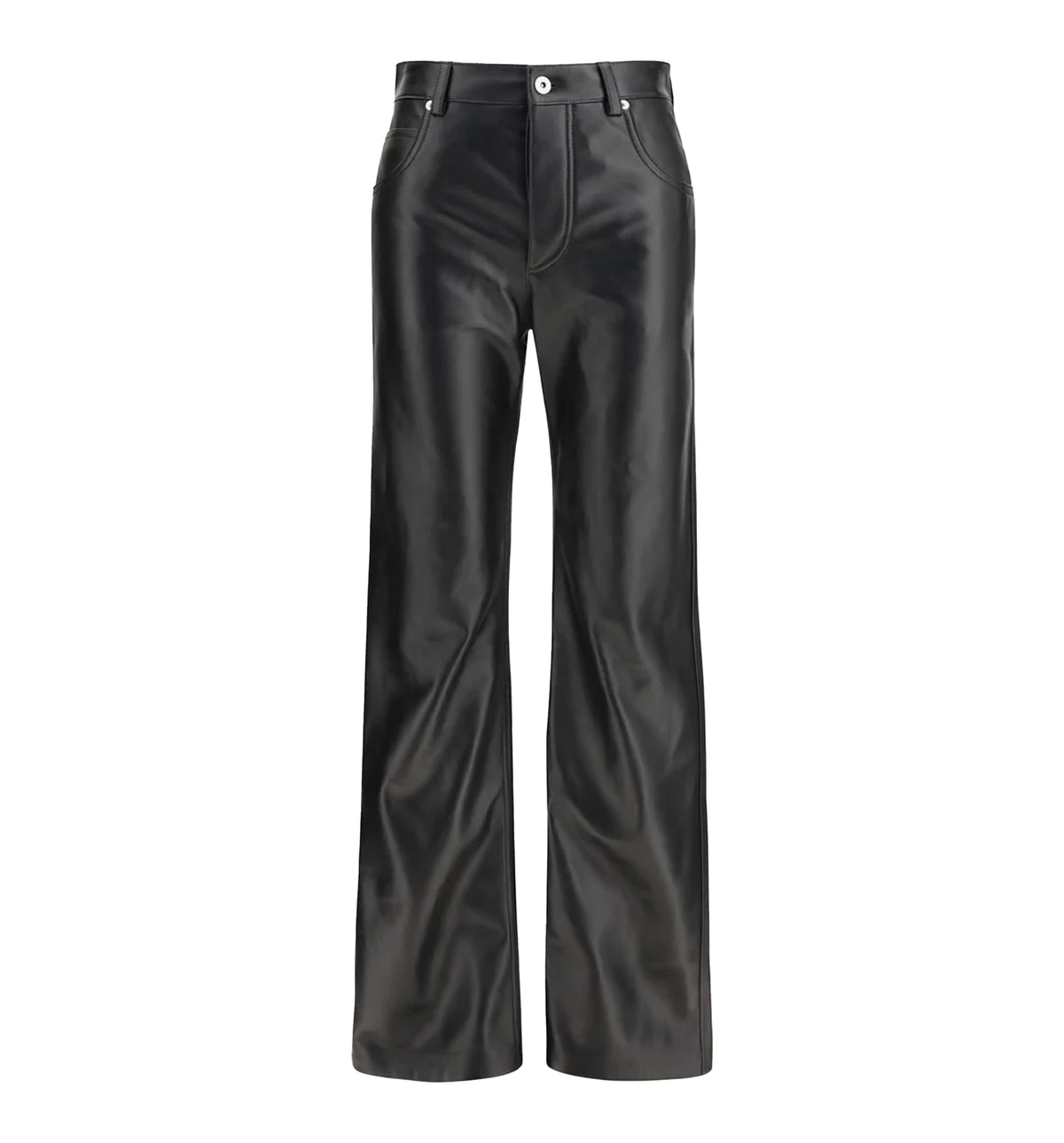 Glossy leather flared Pants
