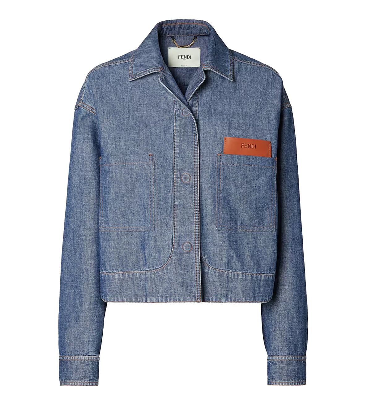 Navy Blue Chambray Jacket