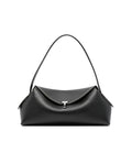 T-Lock Hammered Leather Shoulder Bag