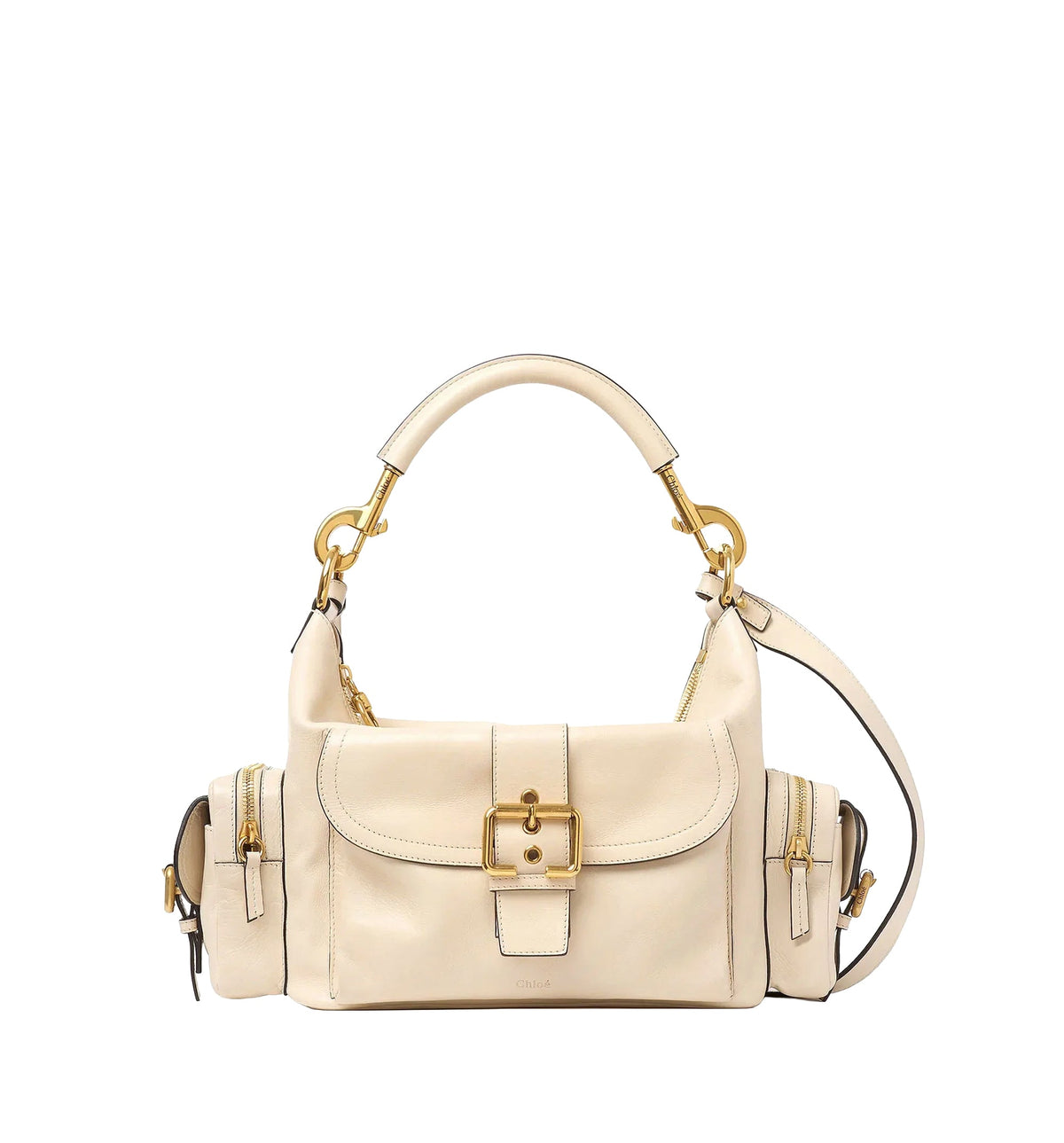 Small Camera Bag In Shiny Leather