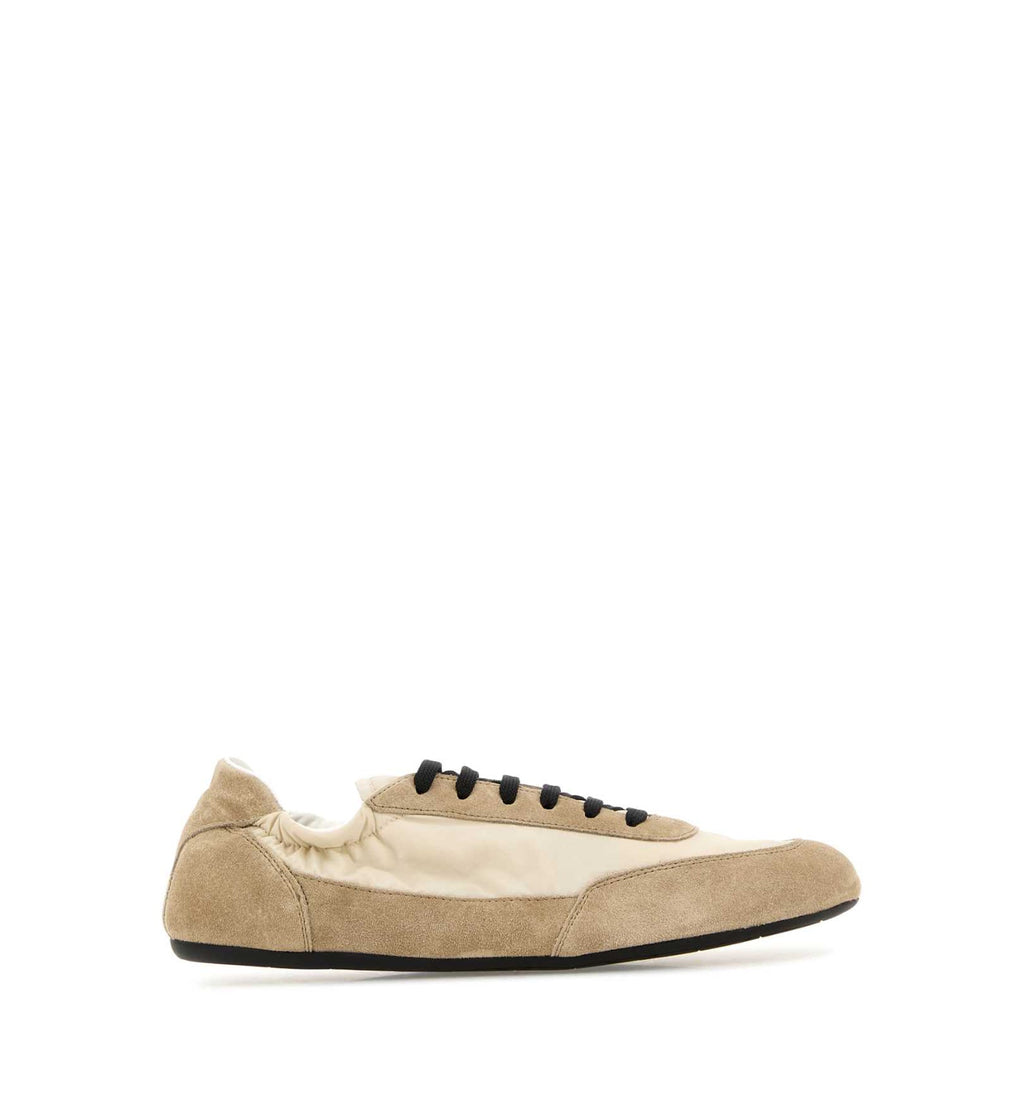 Collapse Re-Nylon And Suede Sneakers
