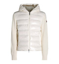 Quilted-panel Waffle-knit Jacket