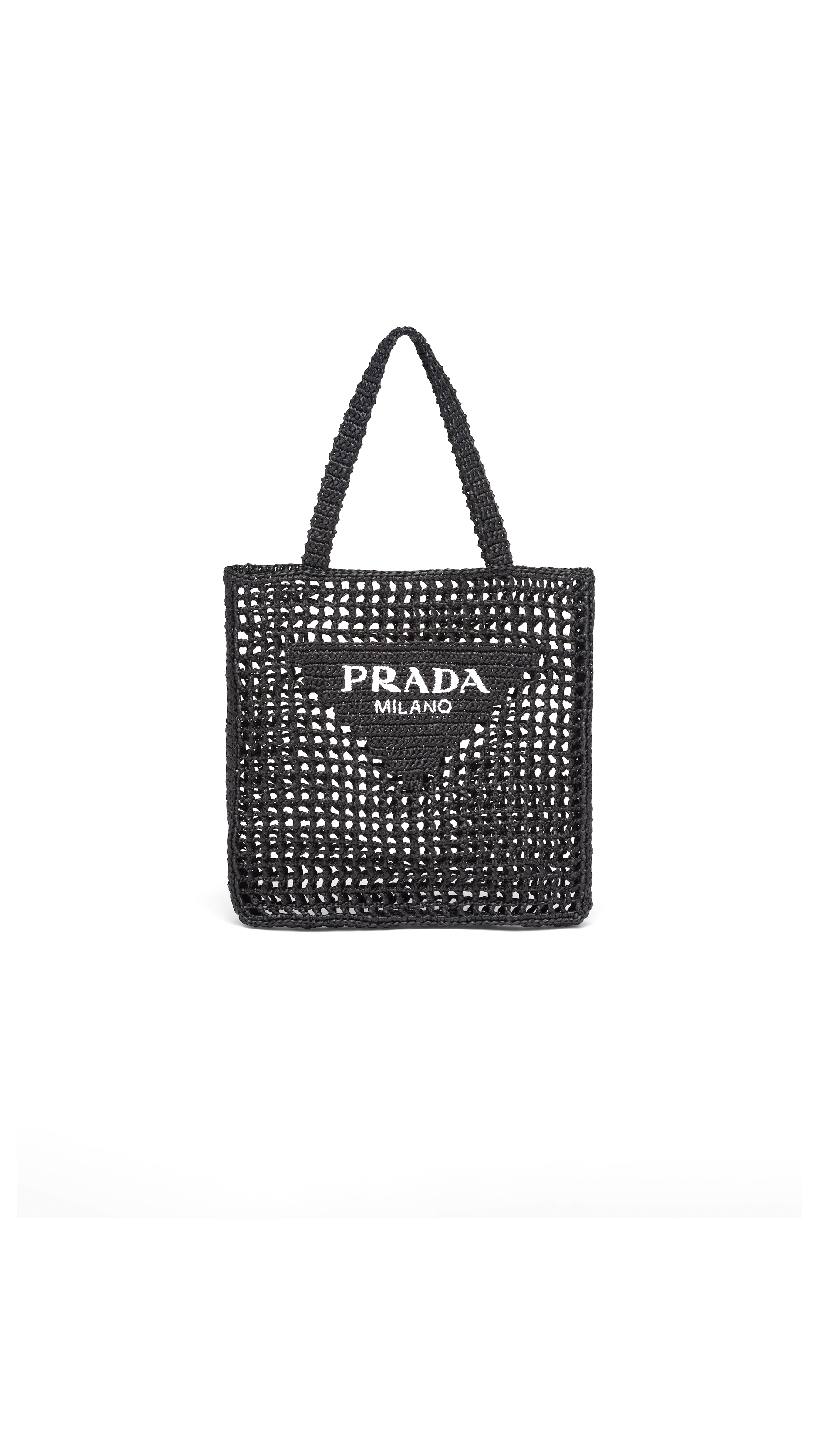 Crochet Tote Bag - Black