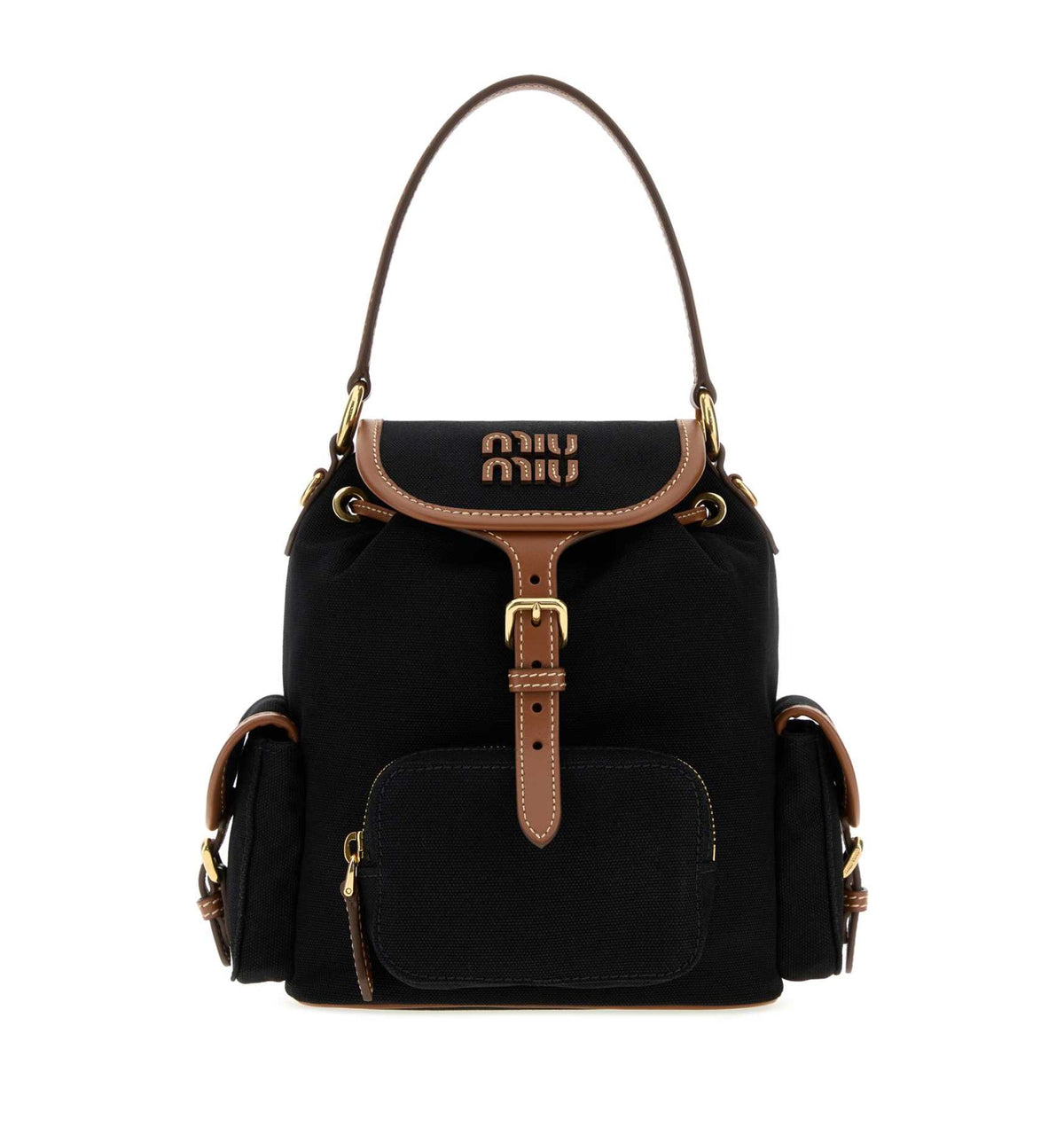 Canvas And Leather Backpack