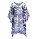 Short Majolica-Print Caftan