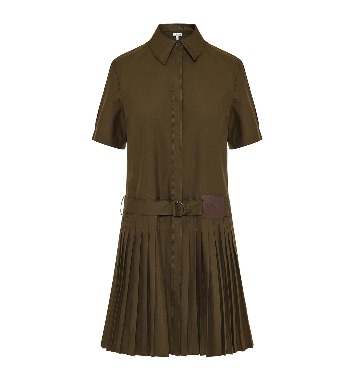 Pleated Dress In Cotton Blend