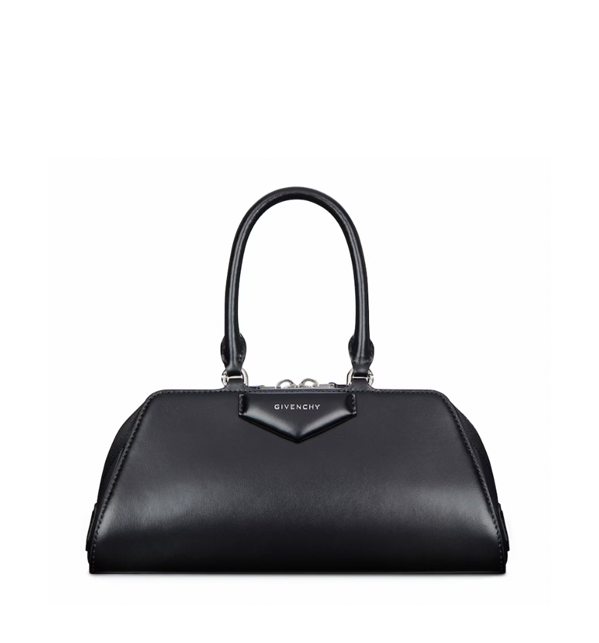 Small Antigona East-West bag in Box leather