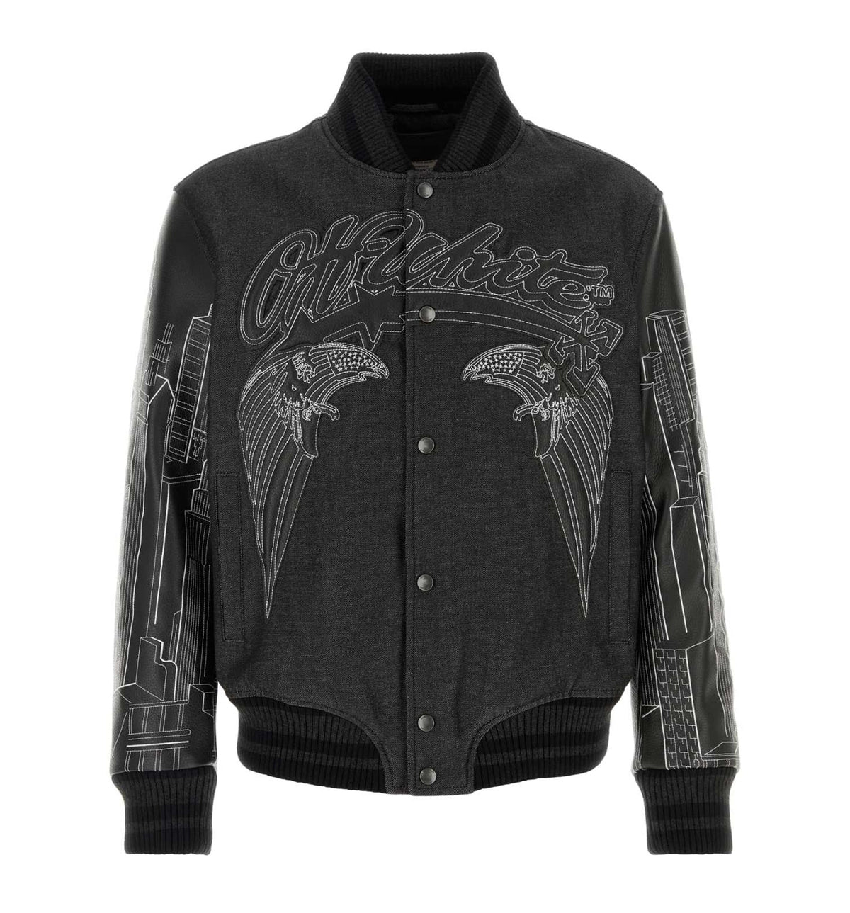 Skyline Embroidered Varsity Jacket