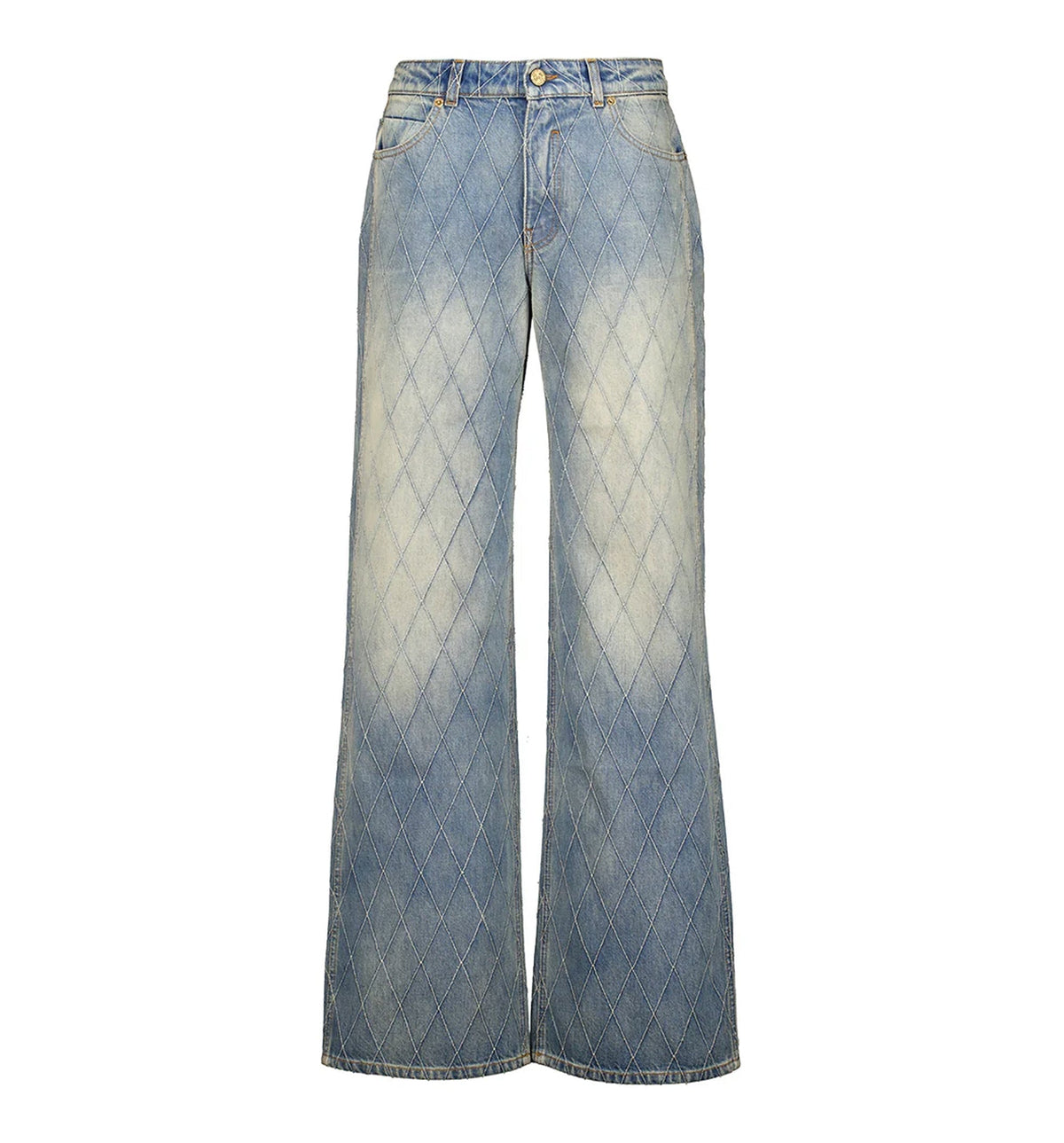 Light Blue Straight Fit Denim Jeans