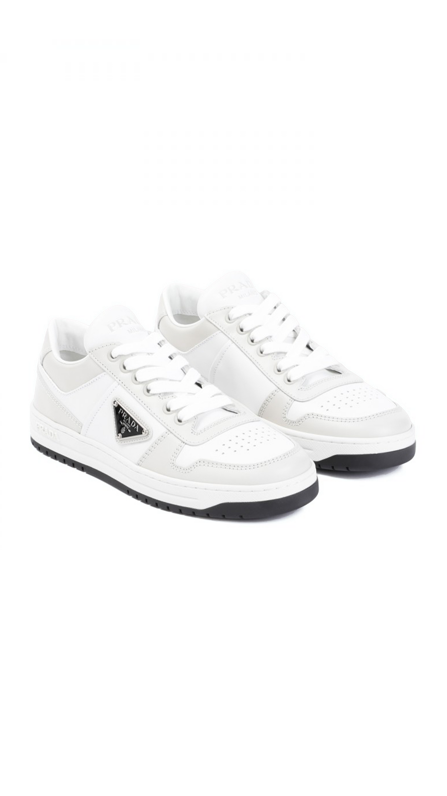 Downtown Sneakers - White/Light Grey