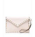 Rockstud Envelope Leather Clutch
