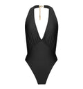 Backless Halter Swimsuit