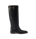 Leather boots