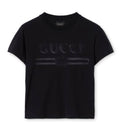 Cotton jersey T-shirt with devoré detail