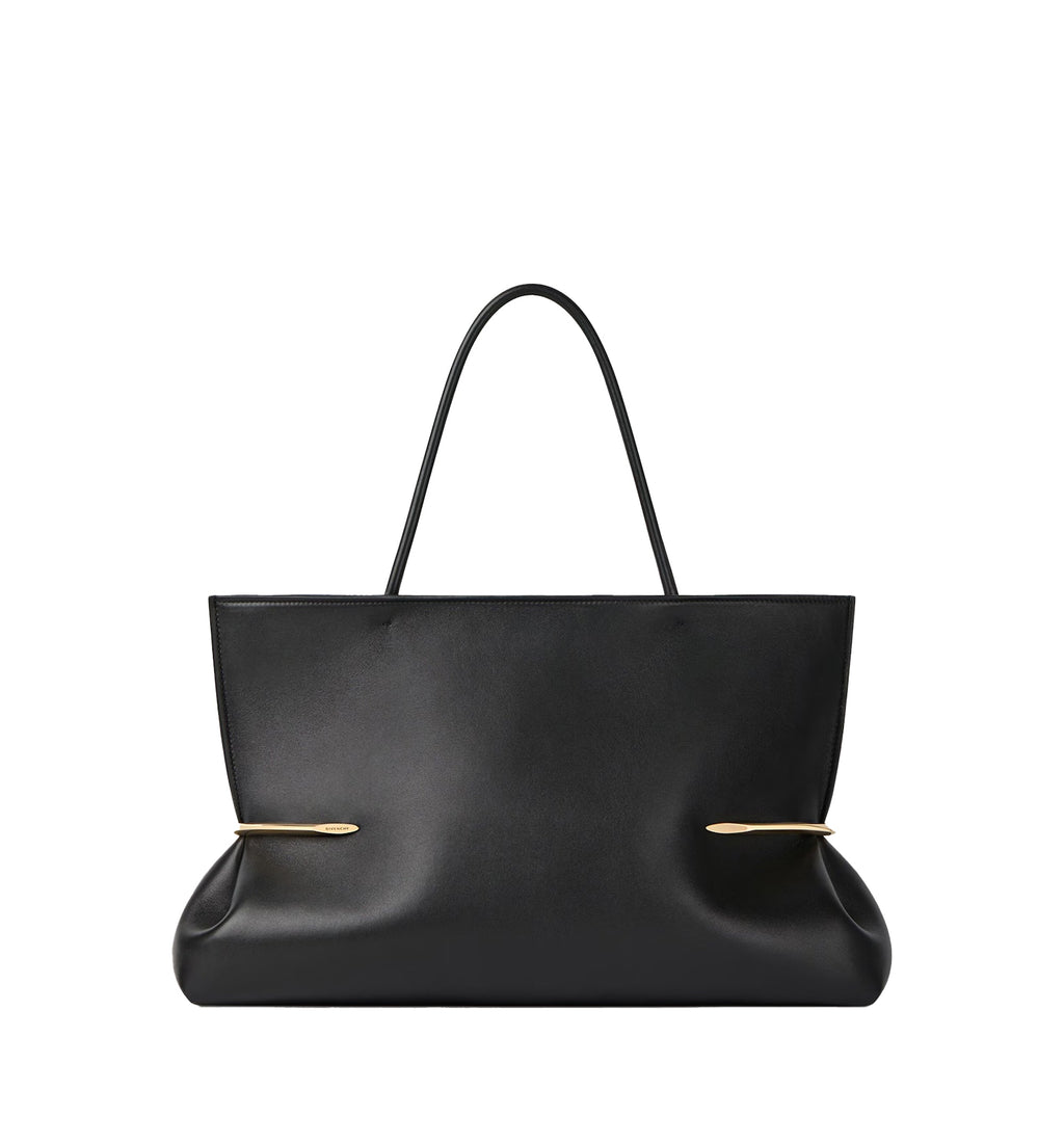 Pinch Squeezed Horizontal Tote Bag In Nappa Leather