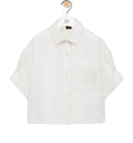 Short sleeve shirt in denim