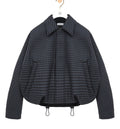 Drawstring jacket in wool