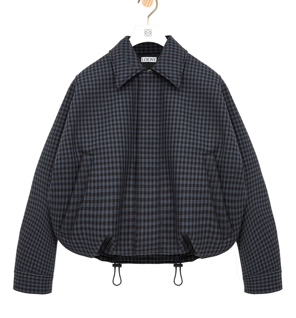Drawstring jacket in wool