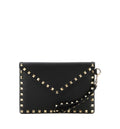 Rockstud Grainy Calfskin Envelope Pouch