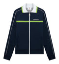 Navy Pique Track Jacket