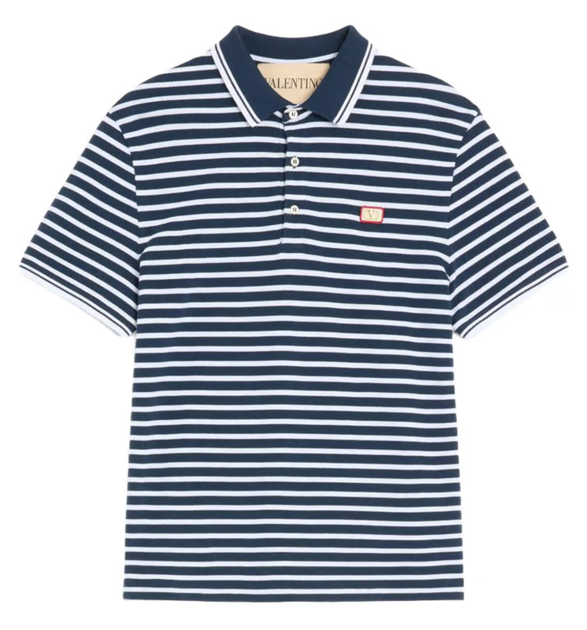 VLogo Signature Piquet Cotton Polo Shirt