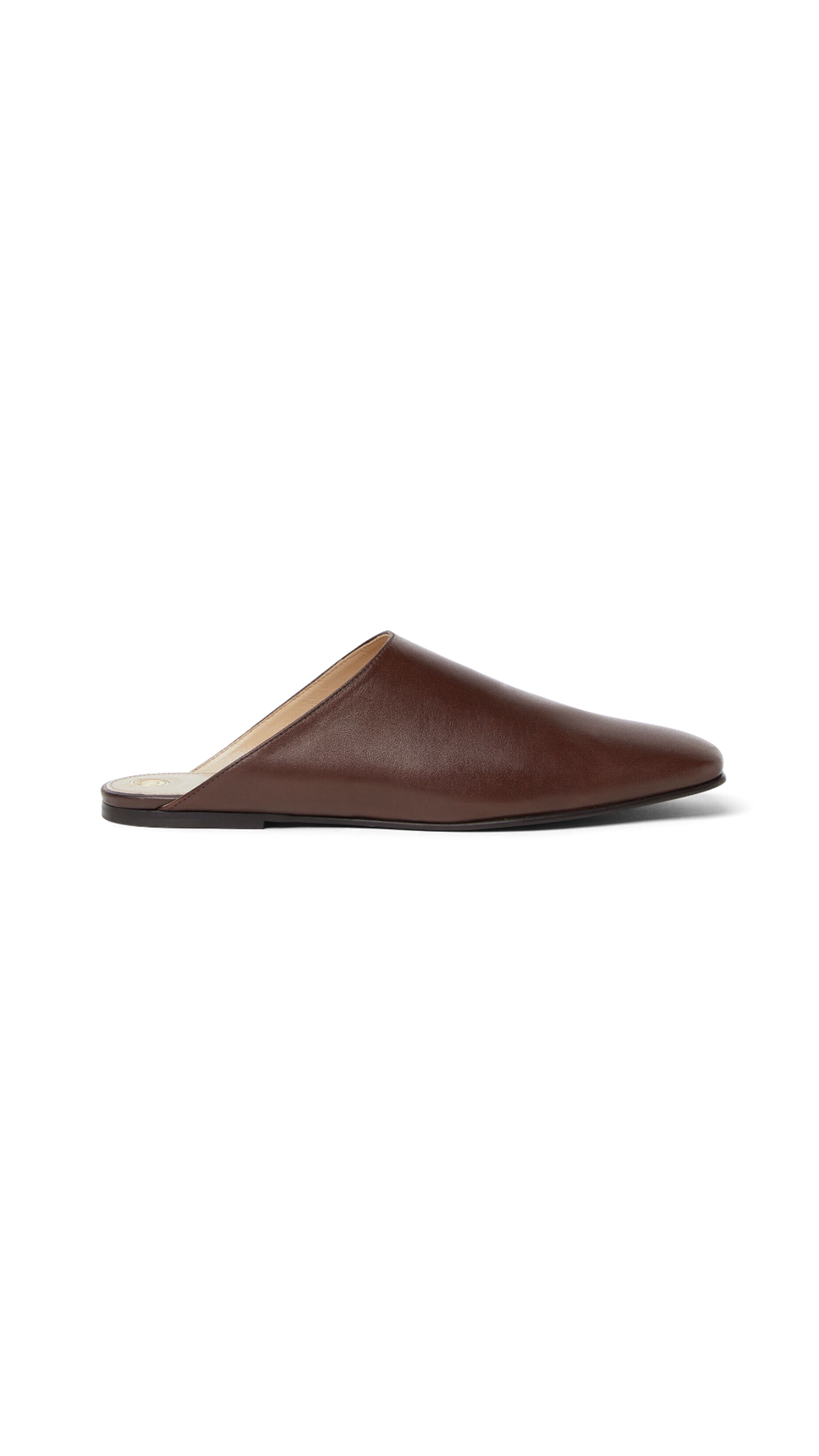 Alba Flat Mules - Powder Brown