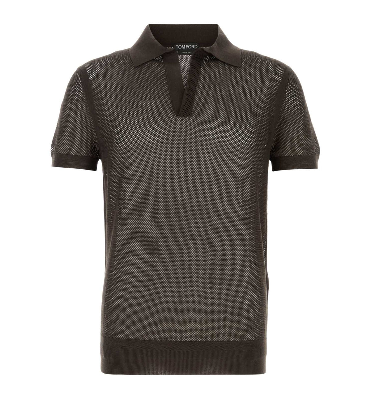 Chocolate Mesh Polo Shirt