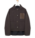 Workwear jacket in wool and cashmere