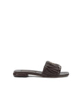 Matelassé nappa leather slides