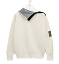 Zip-up sweater in wool