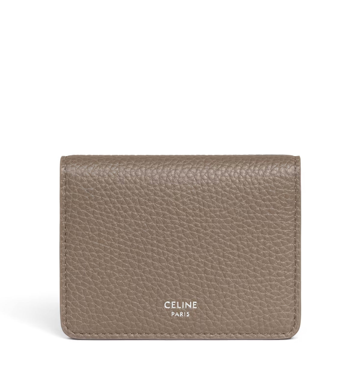 Bi-fold Card Holder In Grained Calfskin