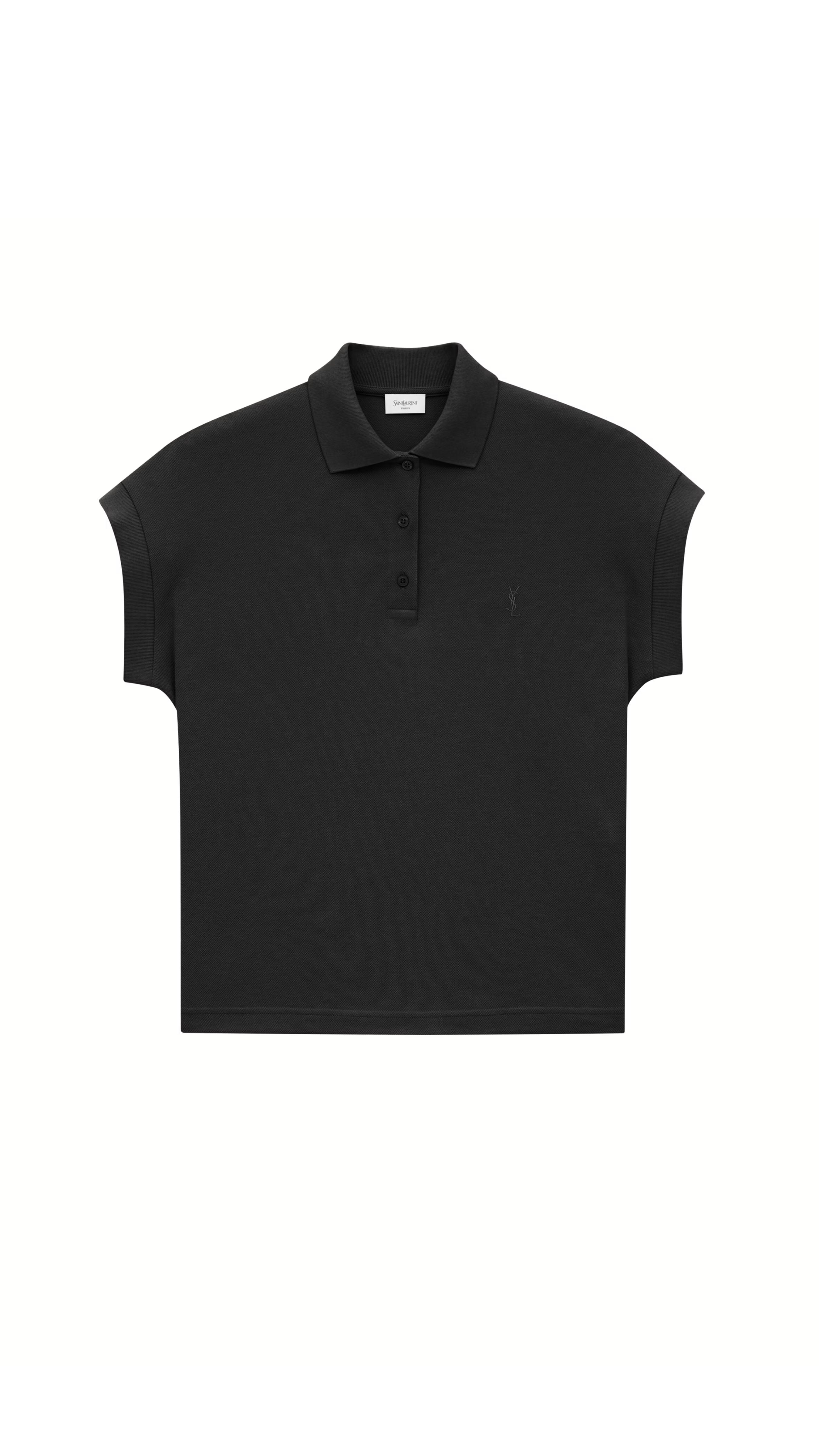 Cassandre Polo In Piqué - Black