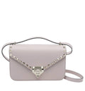 Rockstud Small Shoulder Bag In Grainy Calfskin