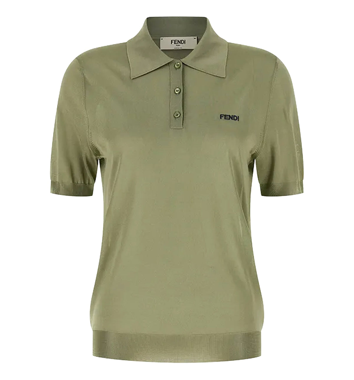 Shiny Viscose Polo Shirt