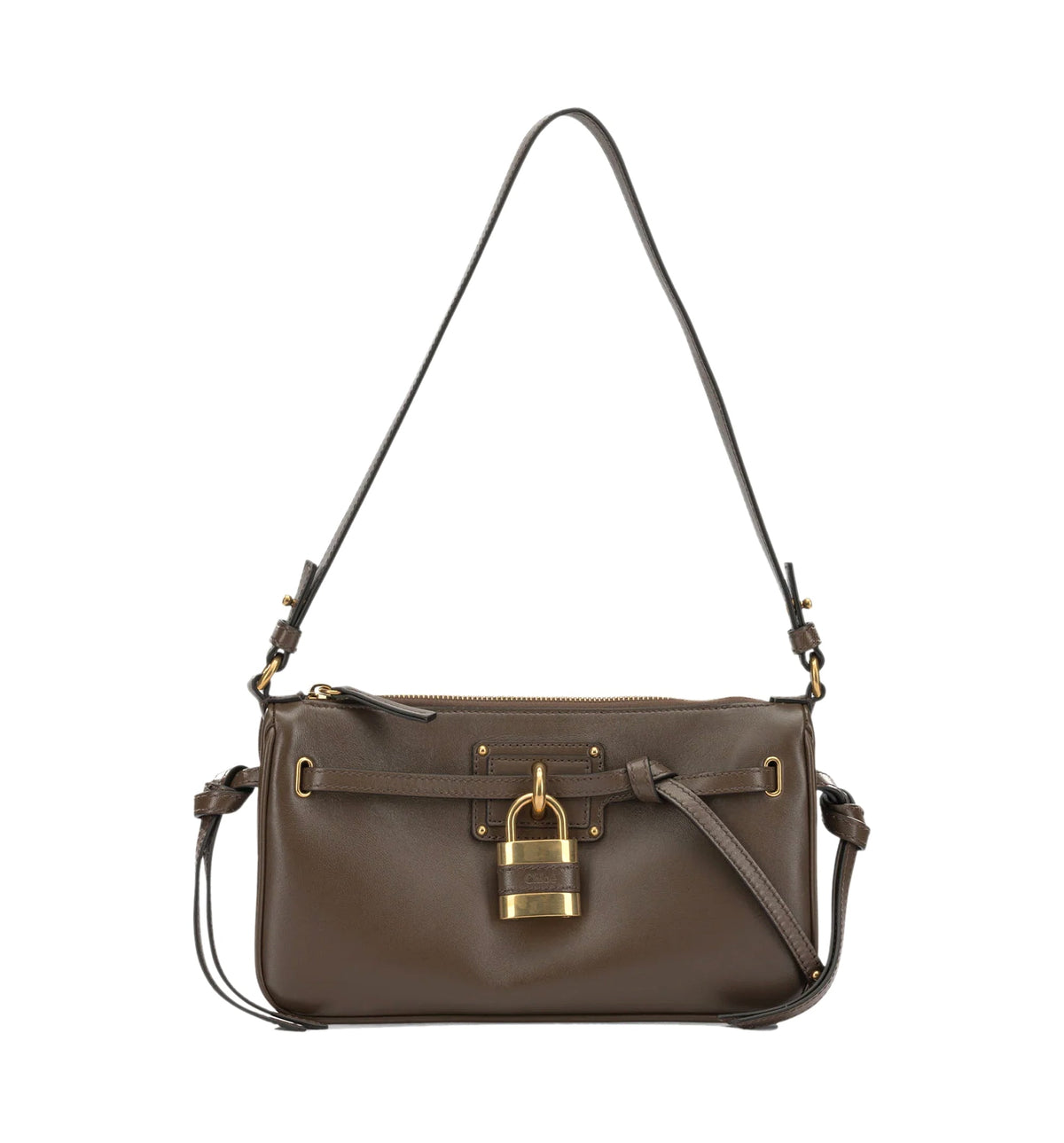 Mini Paddington Sling pouch with strap in soft leather