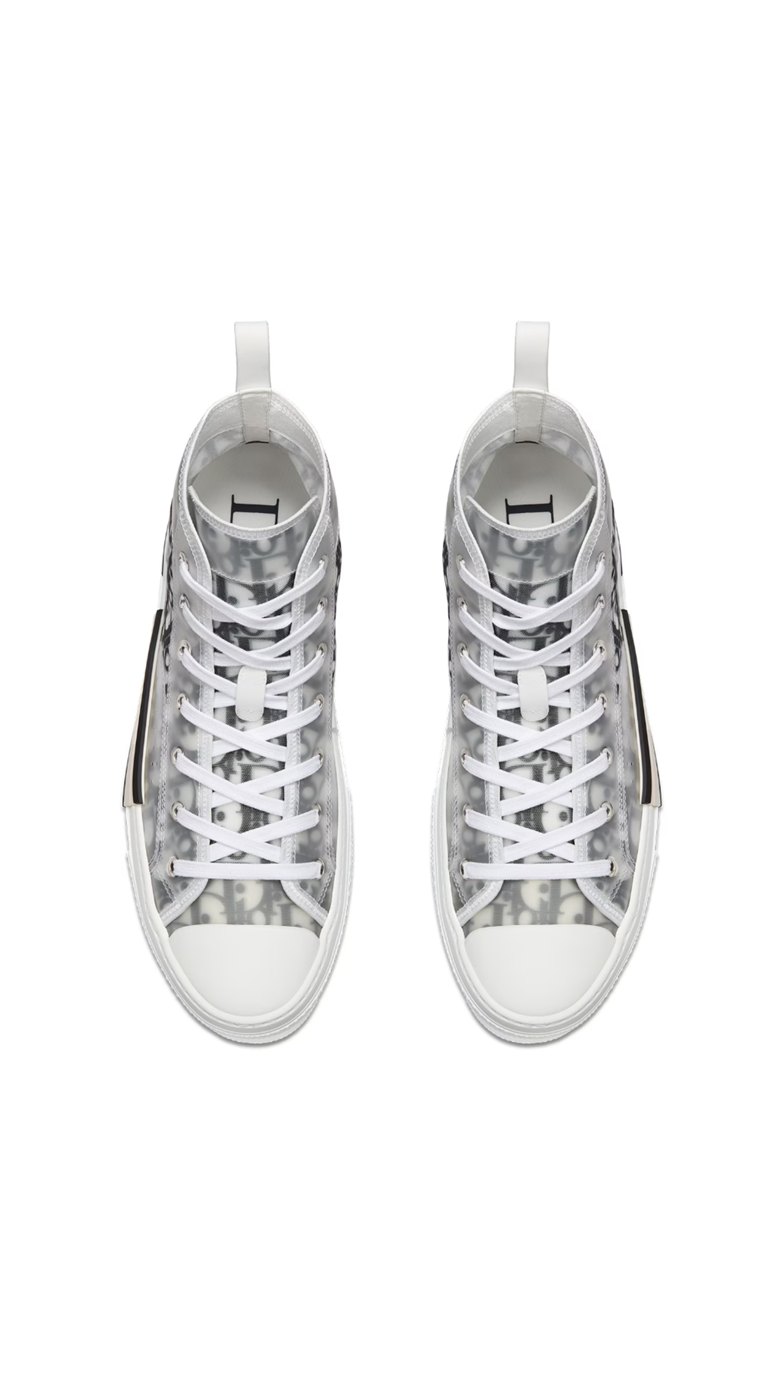 B23 High-top Sneakers in Dior Obliqjue Canvas - Black/White