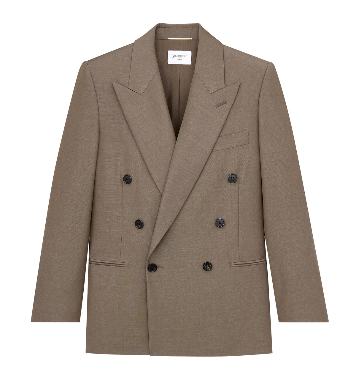 Double-Breasted Jacket In Light Wool And Mohair