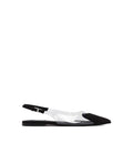 Le Coeur Flat Slingbacks In Suede