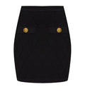Quilted mini skirt