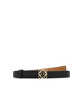 Anagram Belt In Pebble Grain Calfskin