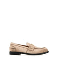 Waxed Leather Loafers