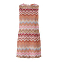 Sleeveless Viscose Chevron Mini Dress