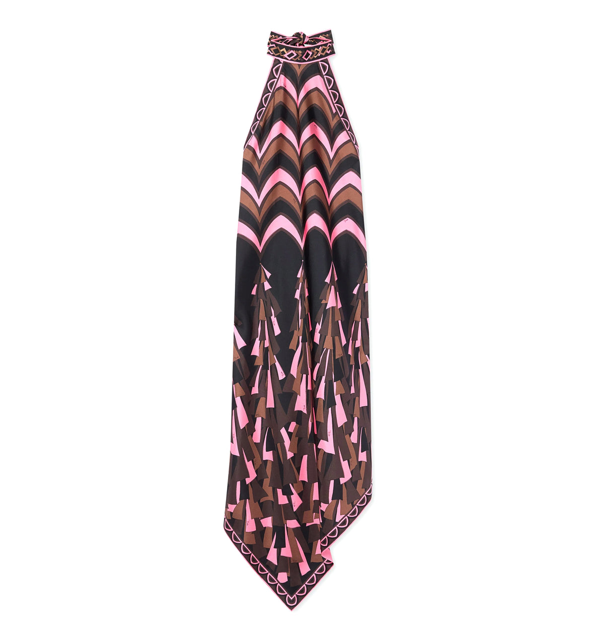 Baiadera Print Halterneck Silk Dress