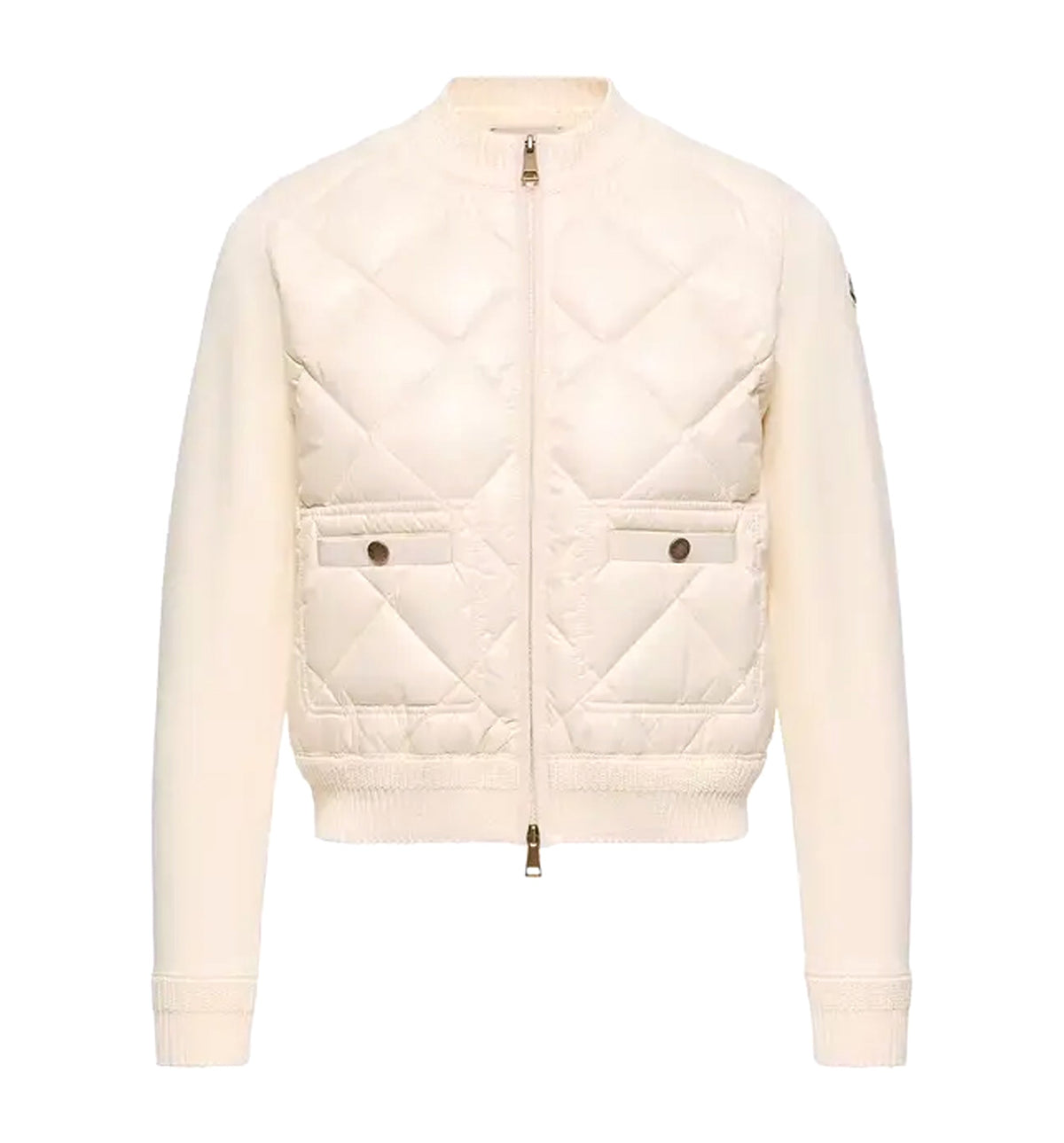Diamond-quilted Padded Jacket