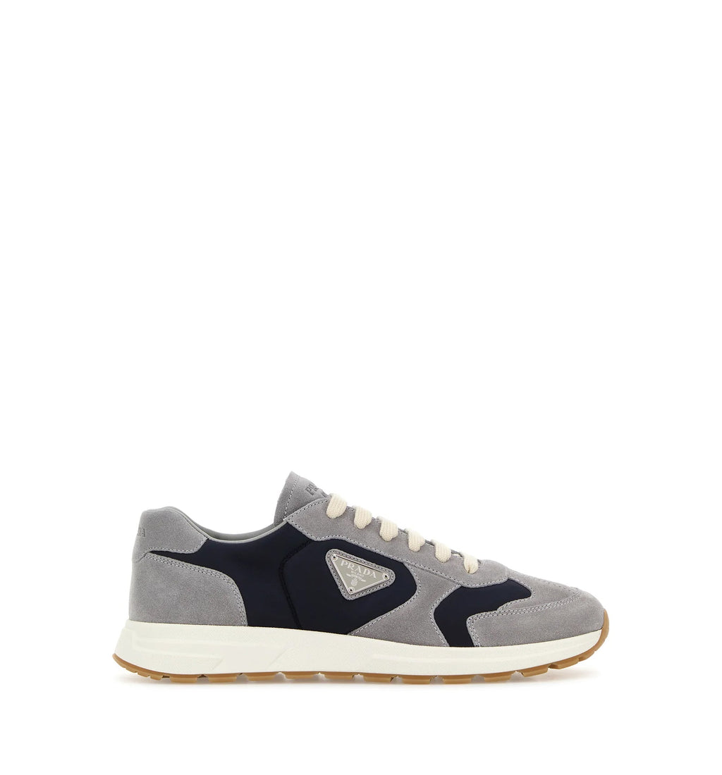 Men's Two-Tone Suede And Re-Nylon Prax Sneakers