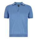 Cotton And Silk Polo Shirt