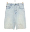 Anagram shorts in denim
